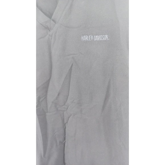 Harley Davidson T-Shirt Women’s Small Black Long Sleeve V-Neck Biker Cool Light - Picture 3 of 7